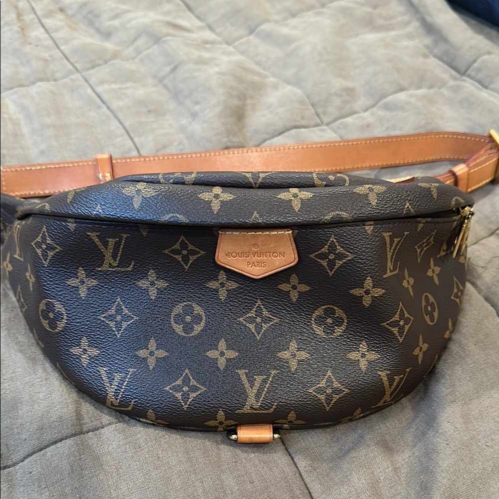 Louis Vuitton Brown and Tan Monogram Waist Bag